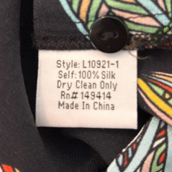 Johnny Was Camelia Lace Eyelet Silk Tunic Blouse 1X - Picture 12 of 12